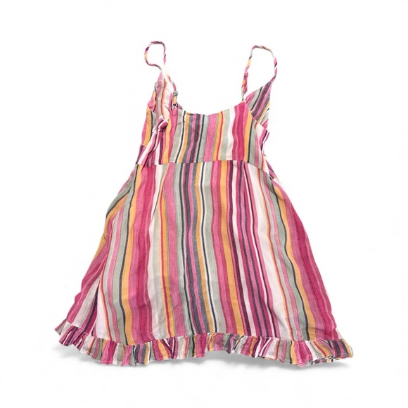 Mini Pink Colorful Striped Mini Dress - Picture 3 of 5